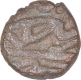 Copper One Eighth Dam Coin of Akbar of Hazrat Dehli Mint.