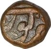 Copper Half Dam Coin of Akbar of Ujjain Mint of Shahrewar Month.