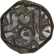 Copper Dam Coin of Akbar of Bairat Mint of Fi Tarikh Type.