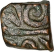 Rare Copper Fulus Coin of Akbar of Ahmadabad Mint.