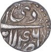 Rare Silver Half Rupee Coin of Akbar of Lahore Mint of Di Month.