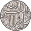 Silver One Rupee Coin of Akbar of Ahmadabad Mint of Khurdad Month.