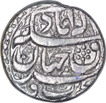 Silver One Rupee Coin of Akbar of Allahabad Mint.