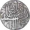 Silver One Rupee Coin of Akbar of Kalima Type.