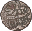 Error Copper One Dam Coin of Jahangir of Agra Mint.