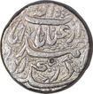 Silver One Rupee Coin of Jahangir of Ahmadabad Mint.