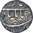 Silver One Rupee Coin of Jahangir of Ahmadnagar mint.