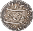 Silver One Rupee Coin of Aurangzeb of Akbarabad Mustaqir ul Khilafa Mint.