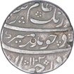 Silver One Rupee Coin of Aurangzeb of Kanbayat Mint.