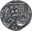 Silver One Quarter Rupee Coin of Daulat Rao of Gwalior State.