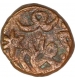 Copper Half Paisa Coin of Afzal Ud Daula of Hyderabad State.