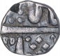 Silver Quarter Rupee Coin of Maheshwar Mint of Indore State.