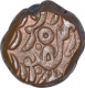 Copper Takka Coin of Takhat Singh of Sojat Mint of Jodhpur State.