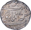 Silver One Rupee Coin of Arkat Mint of Indo French.