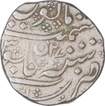 Silver One Rupee Coin of Arkat Mint of Indo French.