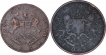 Copper Half Anna Coins of Bombay Presidency.