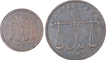 Copper Anna Coins of East India Company of Bombay Presidency.