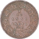 Copper One Twelfth Anna Coin of Victoria Queen of Calcutta Mint of 1876.