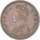 Copper One Twelfth Anna Coin of Victoria Queen of Calcutta Mint of 1876.