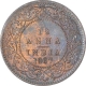 Bronze One Twelfth Anna Coin of King Edward VII of Calcutta Mint of 1907.