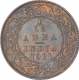 Bronze One Twelfth Anna Coin of King George V of Calcutta Mint of 1913.