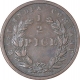 Copper Half Pice of East India Company of Calcutta Mint of 1853.