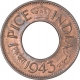 Bronze One Pice Coin of King George VI of Pretoria Mint of 1943.