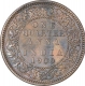 Copper One Quarter Anna Coin of King Edward VII of Calcutta Mint of 1909.