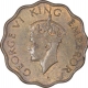 Nickel Brass One Anna Coin of King George VI of  Calcutta Mint of 1943.