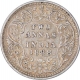 Silver Two Annas Coin of Victoria Empress of Bombay Mint of 1888.