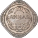 Copper Nickel Two Annas Coin of King George VI of Bombay Mint of 1947.