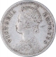 Silver Quarter Rupee Coin of Victoria Empress of Calcutta Mint of 1890.