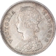 Silver Quarter Rupee Coin of Victoria Empress of Calcutta Mint of 1901.