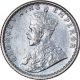 Silver Quarter Rupee Coin of  King George V of Calcutta Mint of 1917.