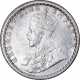 Silver Quarter Rupee Coin of King George V of Calcutta Mint of 1926.