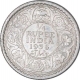 Silver Quarter Rupee Coin of King George V of Calcutta Mint of 1936.