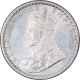 Silver Quarter Rupee Coin of King George V of Calcutta Mint of 1936.