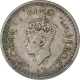 Rare Silver Quarter Rupee Coin of King George VI of Bombay Mint of 1945.