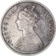 Silver Half Rupee Coin of Victoria Empress of Calcutta Mint of 1878.