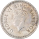 Silver Half Rupee Coin of King George VI of Bombay Mint of 1943.