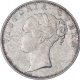 Silver One Rupee Coin of Victoria Queen of Madras Mint of 1840.