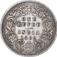 Silver One Rupee Coin of Victoria Queen of Calcutta Mint of 1862.