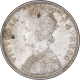 Silver One Rupee Coin of Victoria Empress of Bombay Mint of 1880.