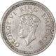 Silver One Rupee Coin of King George VI of Bombay Mint of 1942.