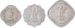 Copper Nickel Anna Coins of Bombay Mint of Republic India.