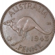 Copper Penny Coin of King George VI of Australia.