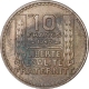 Nickle Ten Francs Coin of France.