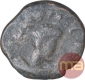 Copper Dracham Coin of Kujula Kadphises of Kushan Dynasty.