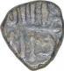 Copper Half Fulus Coin of Ala ud Din Bahaman Shah of Bahamani Sultanate.