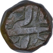 Copper One Dam Coin of Akbar of Bairata Mint.